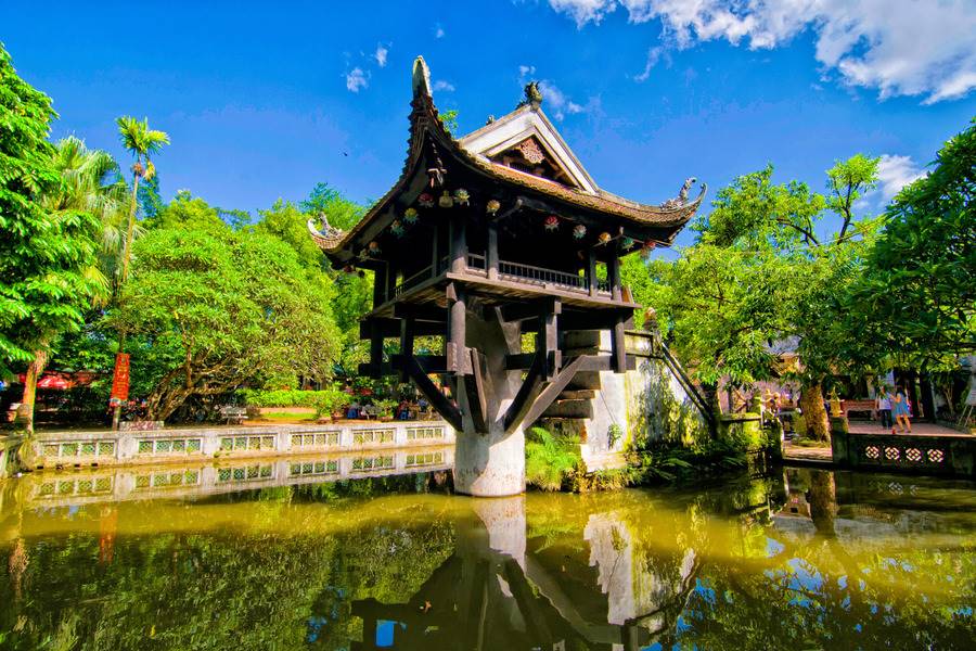One Pillar Pagoda - A unique pagoda was built on only one pillar