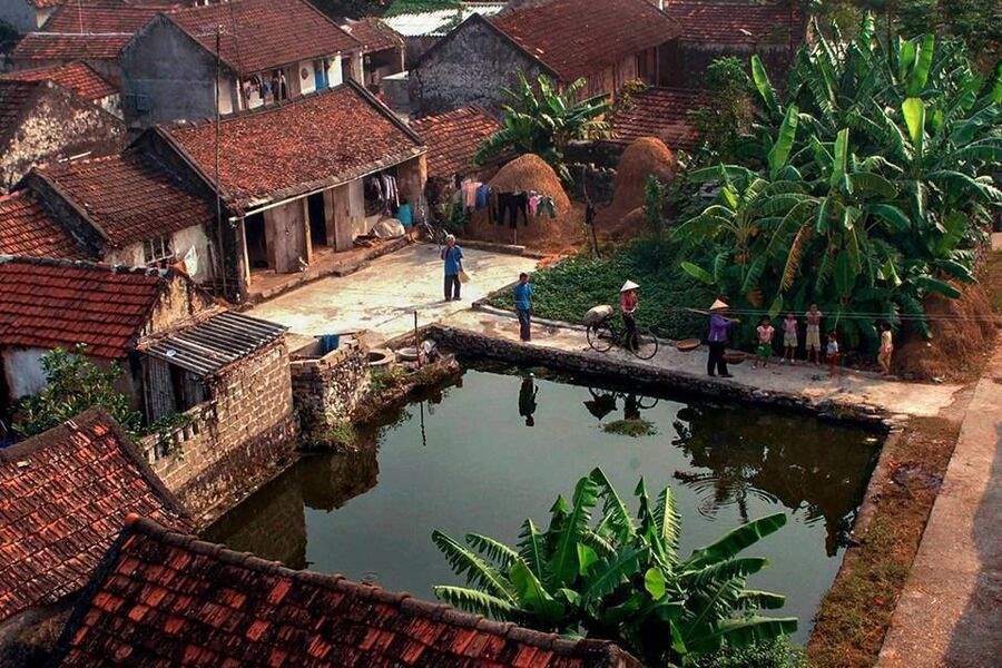 Northern Vietnam countryside in the past, some still exist today