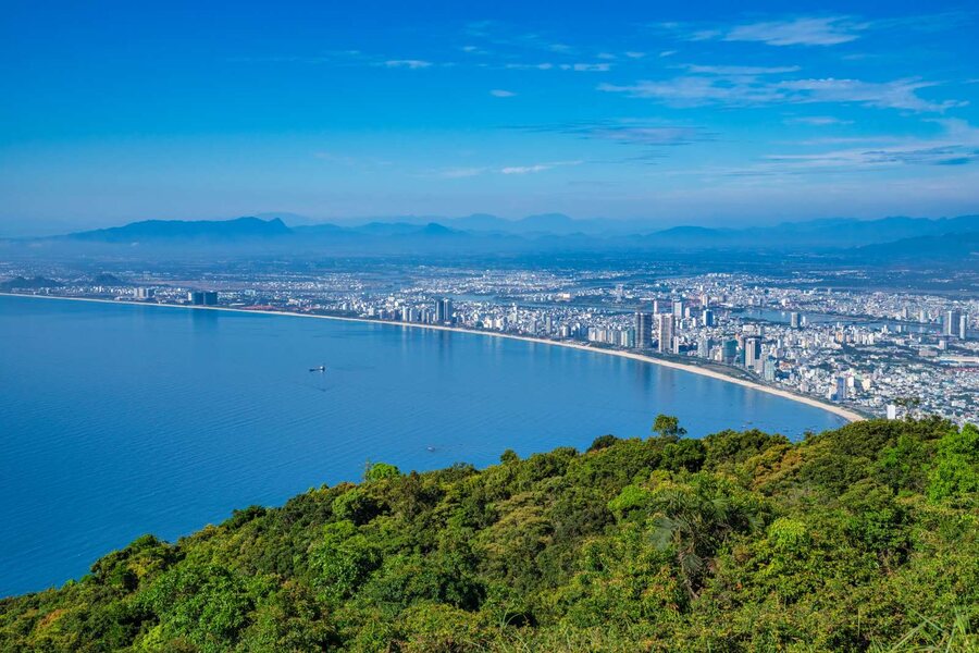 Da Nang City viewed from Son Tra Peninsula