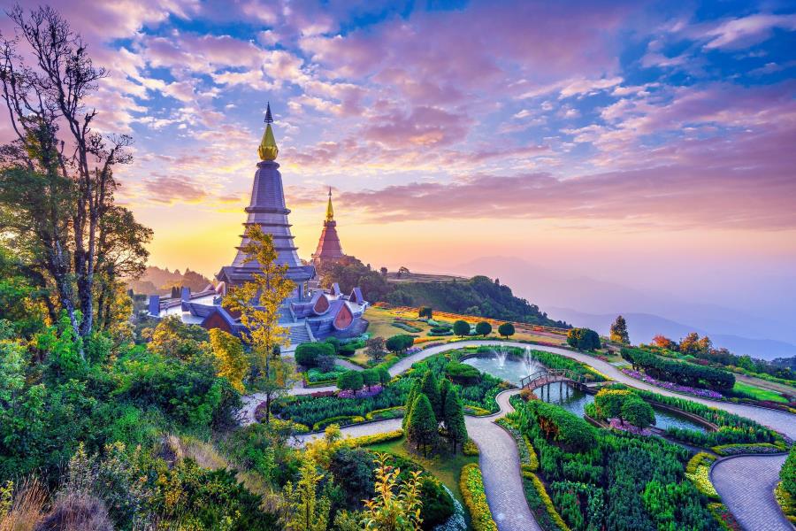 Visitors travel to Thailand