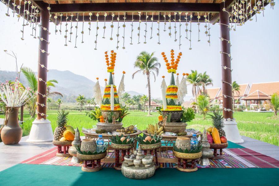 Pha Khouan in Lao wedding