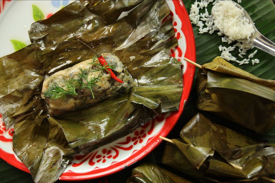 Mok Pa in Laos cuisine 