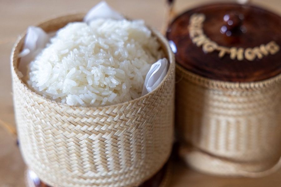 Sticky rice in Laos culture