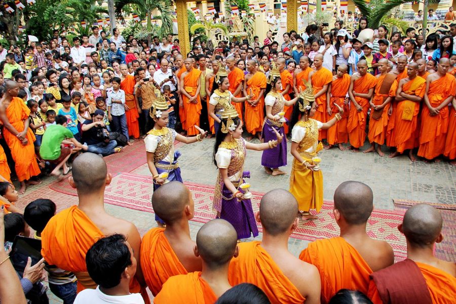 Rich traditions festival in Cambodia