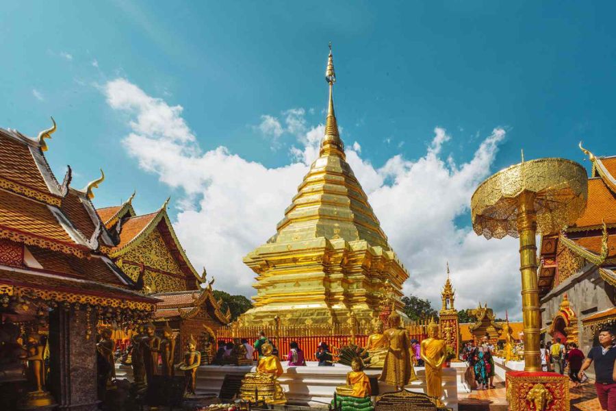 The iconic temple in Chiang Mai
