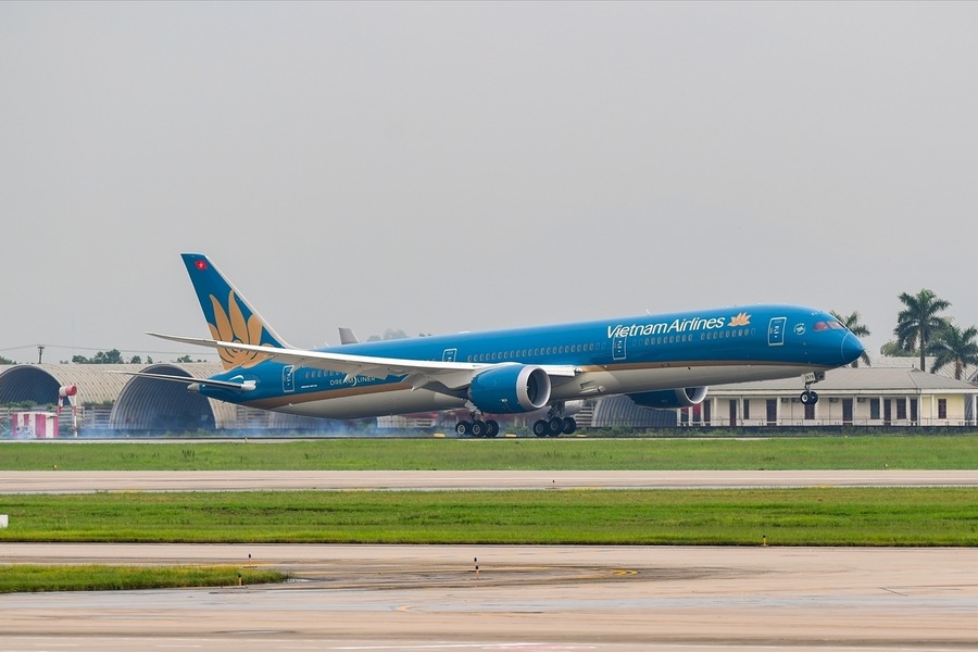Model Boeing 787 Dreamliner is used for the Hanoi - Milan route. Photo: Vietnam Airlines