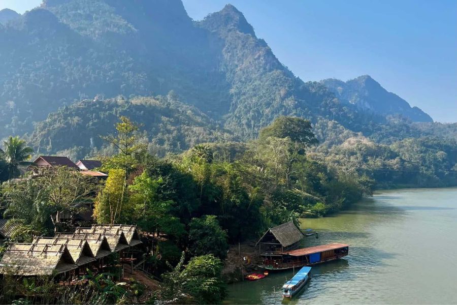 Amazing scenery at Nong Khiaw