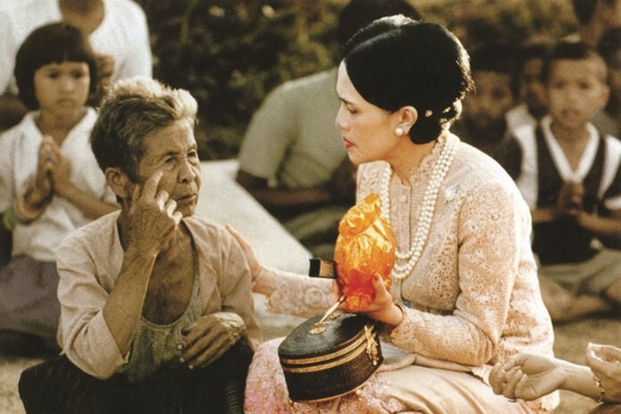 Queen Sirikit has always shown great compassion for poor people