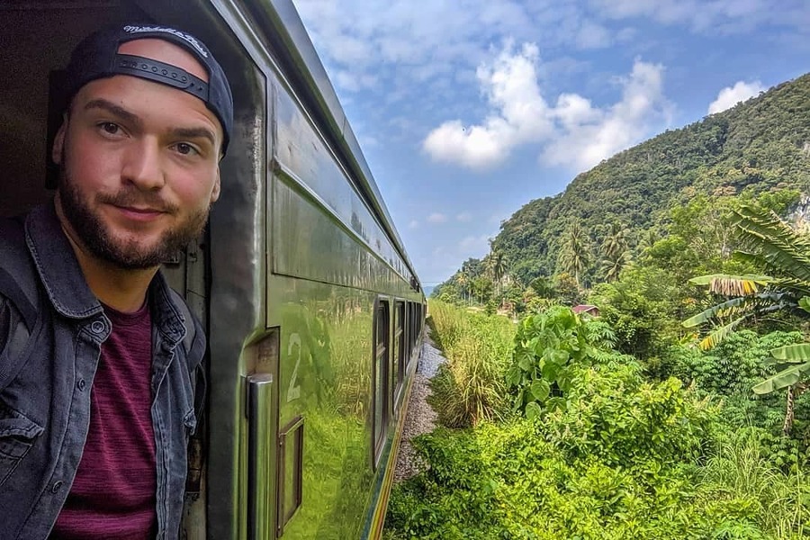 Tourists often take the train during the day so they can enjoy the scenery outside