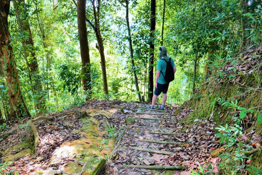 Hiking at Penang Hill trail