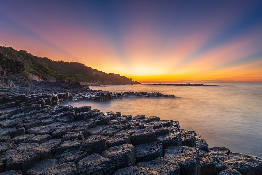 Ganh Da Dia is an ideal place for watching sunrise and sunset