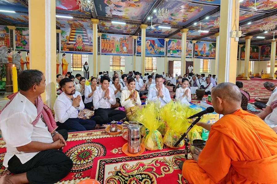People visit pagodas more often during the festival