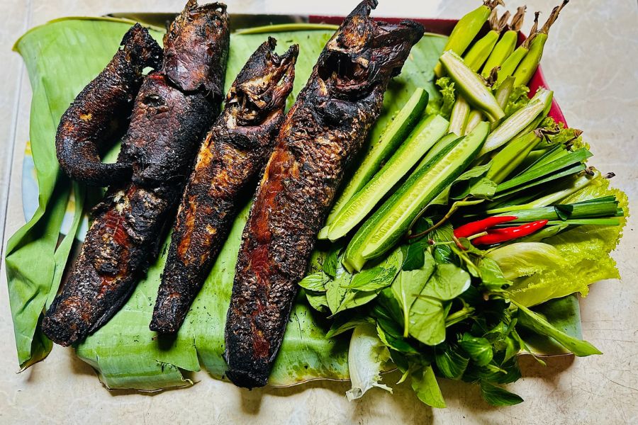 Try out the Mekong grilled fish
