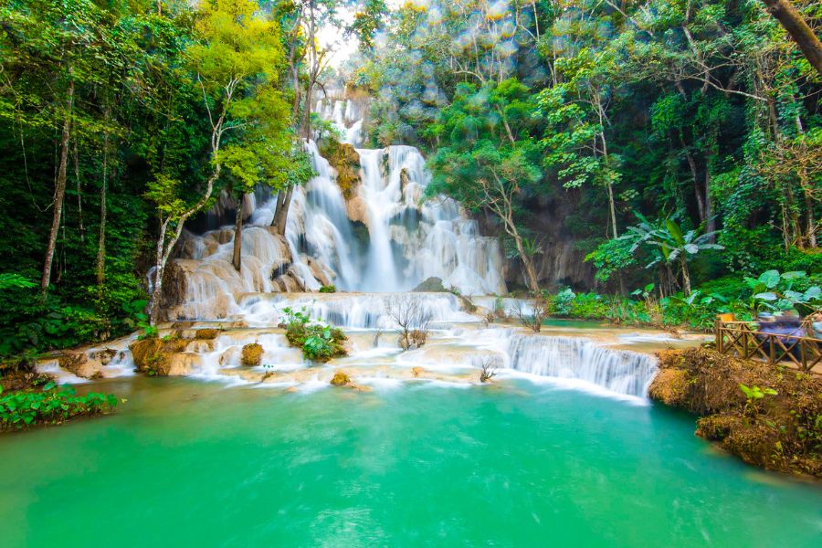 Kuang Si waterfalls in Luang Prabang