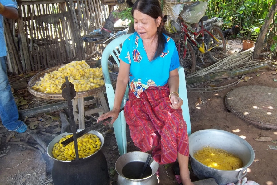 You will get to witness firsthand the process of creating silk from scratch in Chonnabot