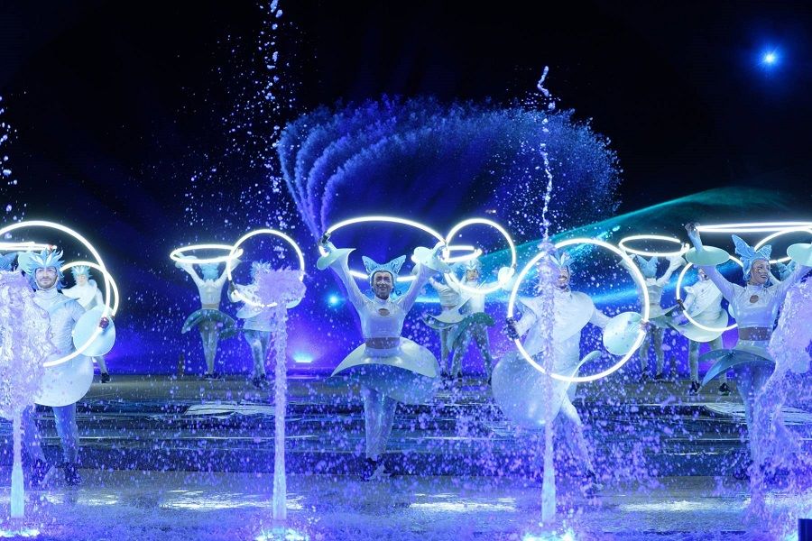 The perfect combination of water effect and performance skills