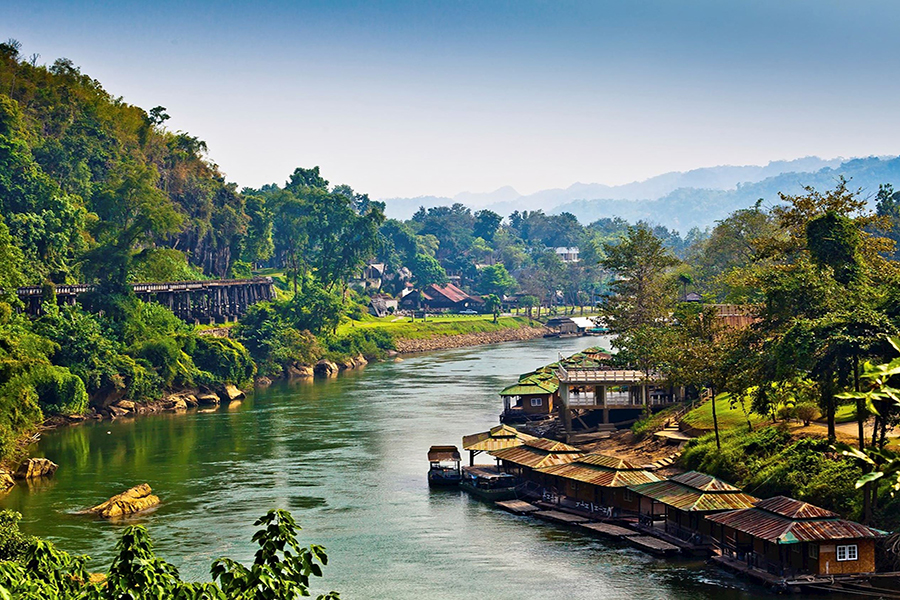 The river Kwai of Kanchanaburi