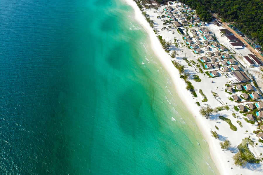 long beach in koh rong island