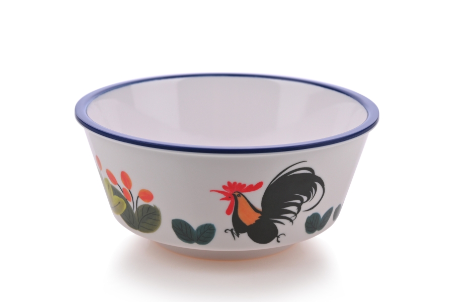 Lampang ceramic rooster bowl