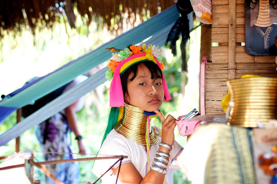 Visit the Longneck Karen villages in Chiang Rai to support the community by buying local crafts