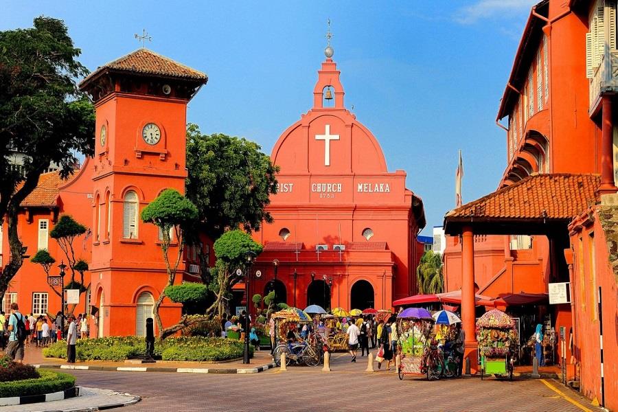 Malacca still remains the British, Dutch, and Portuguese traces
