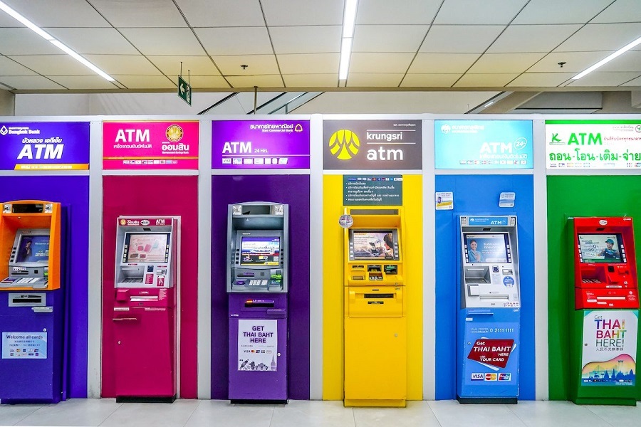 ATMs are available almost everywhere in Thailand