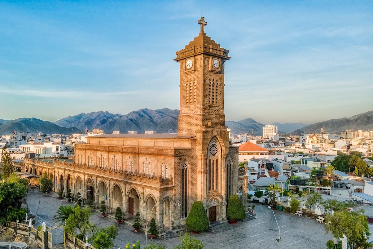 Nha Trang Cathedral visit during Christmas in Vietnam