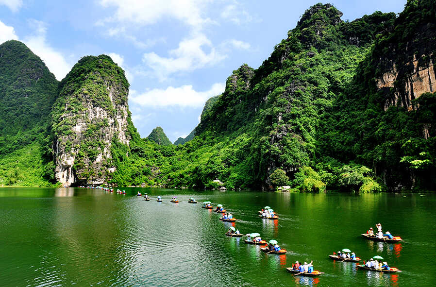 Ninh Binh - Halong Bay on land of Vietnam