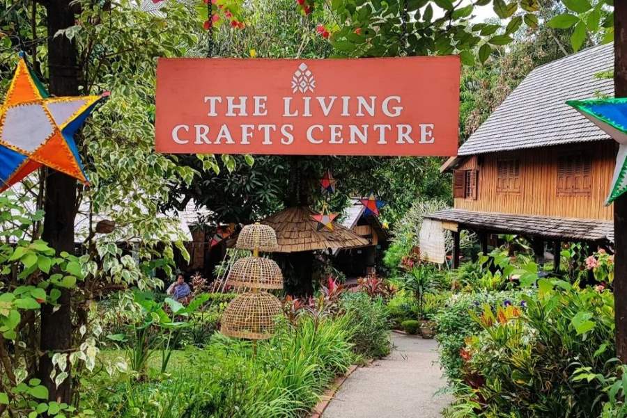 Ock Pop Tok Handicraft Center, located in Luang Prabang, Laos