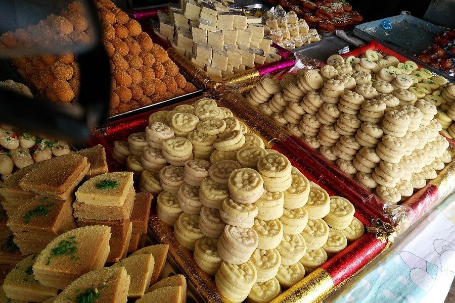 Special dishes are made to offer to Krishna