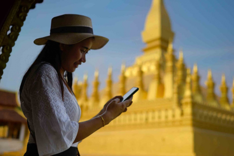 Social media plays an important role in the daily lives of Lao people. Soure: Tourism Laos