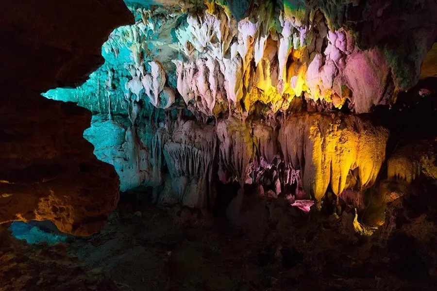 Stalactites in various shapes