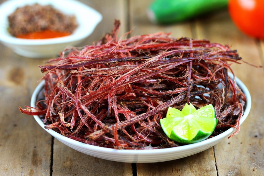 Dried buffalo meat is a traditional dish of the ethnic people. Source: CERAfoods