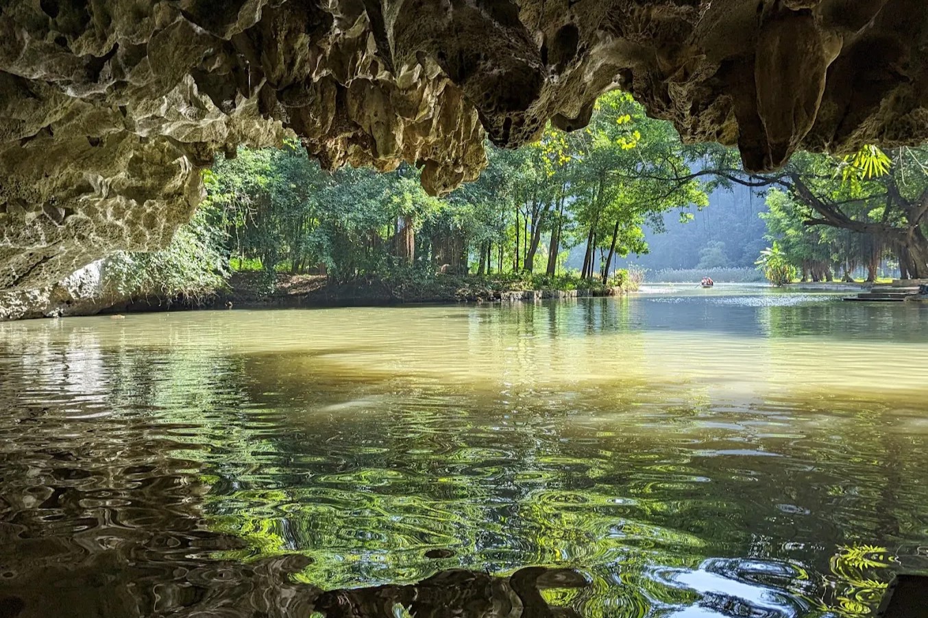 The cave system in Ninh Binh