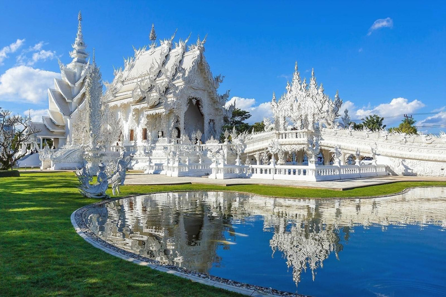 Wat Rong Khun located in Chiang Rai Province