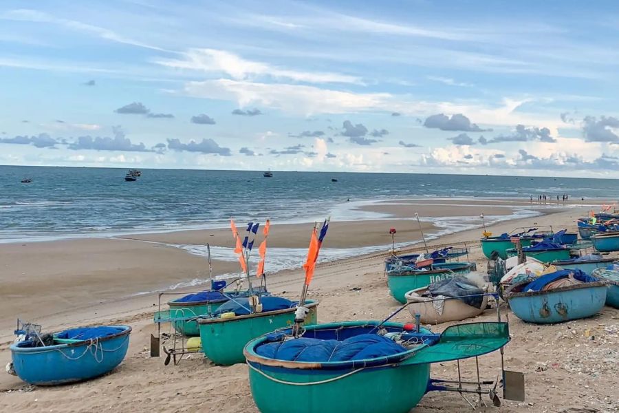 Phuoc Hai Beach is also known for its long-standing traditional fishing village.