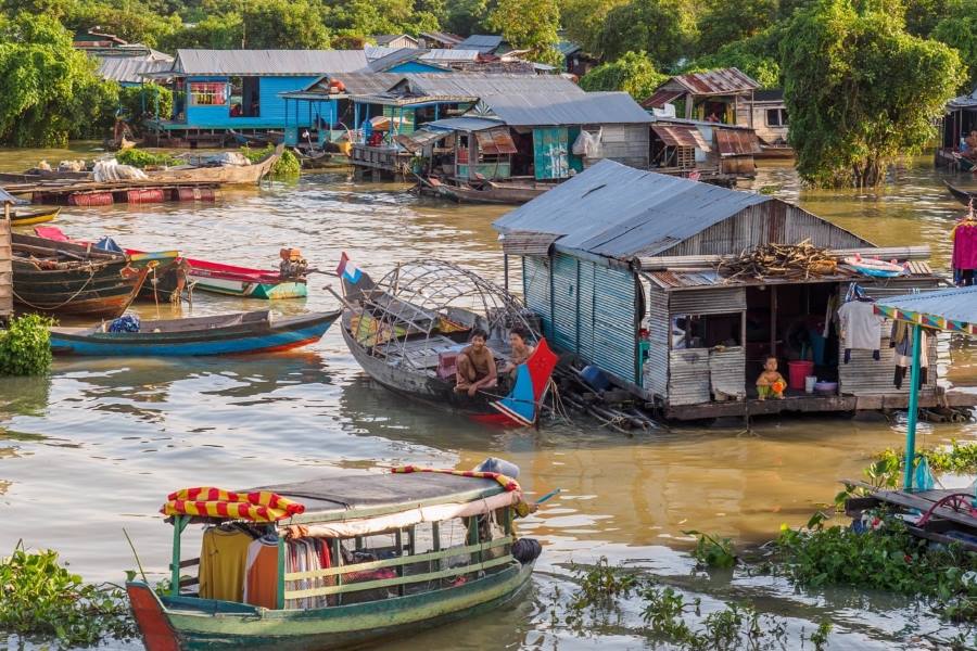 Tonle Sap Lake and the Floating Villages.