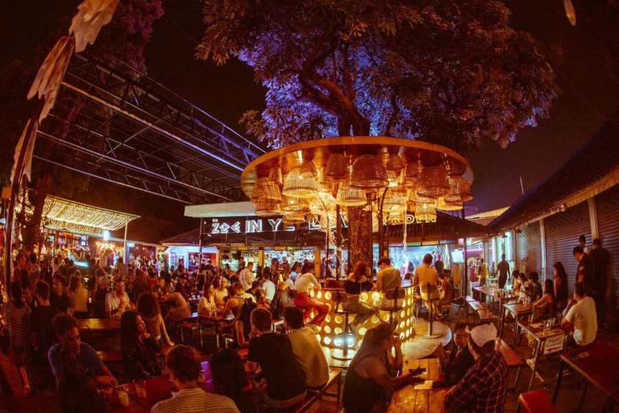 Bars and rooftops in Chiang Mai at night