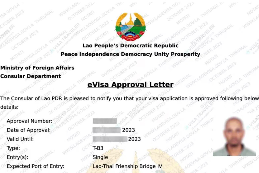 The sample of eVisa Approval Letter (Source: Visa travelers)