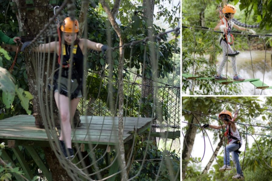 There are many nature activities to travel laos with kids