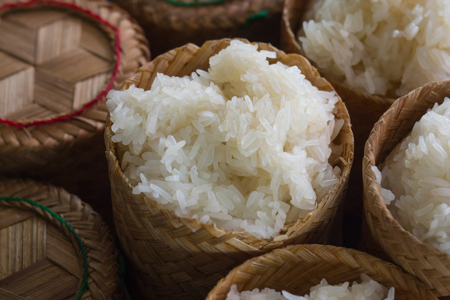 Laos' National Culture - khao niao
