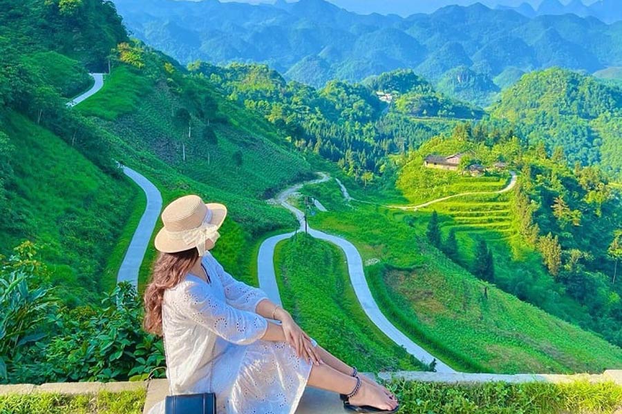 Mountain pass in Ha Giang - Quan Ba Pass