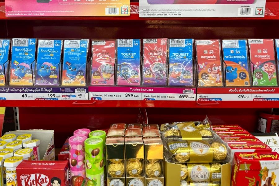 Thailand SIM Card at convenience stores