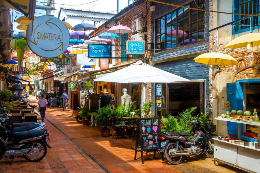 A sustainable street in Siem Reap  (Source: News) 
