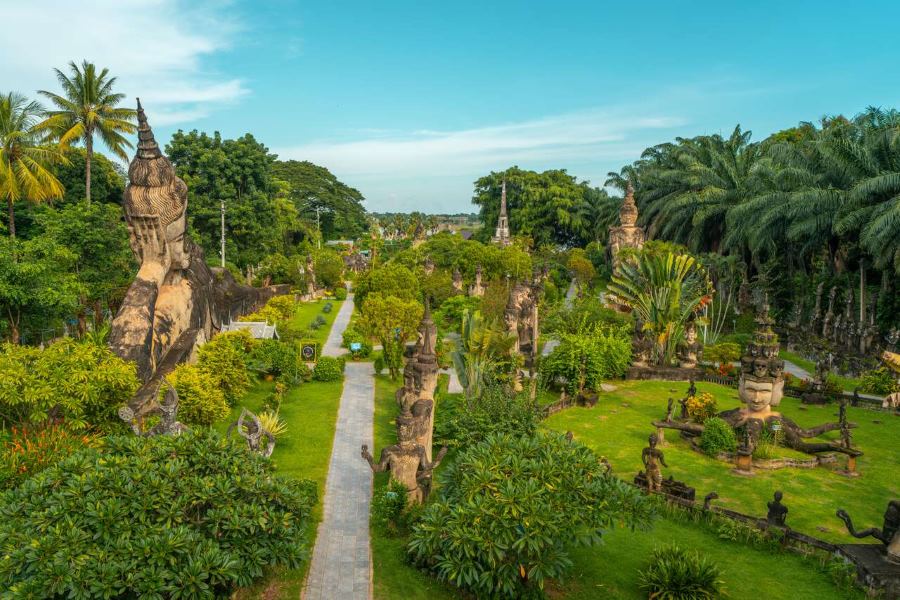 The Buddha Park is about 25 km from Vientiane (Source: Agoda)