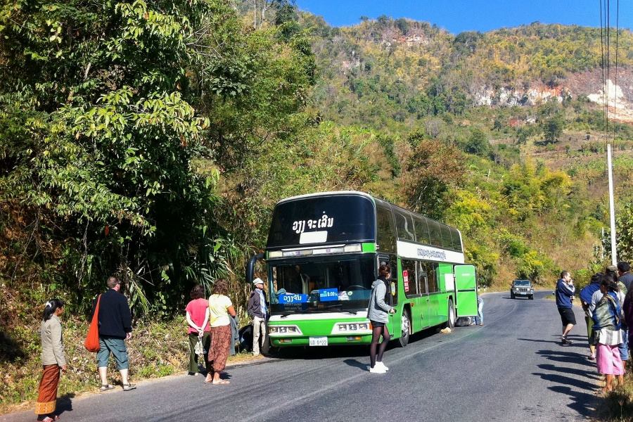 BUS from Vientiane to Luang Prabang