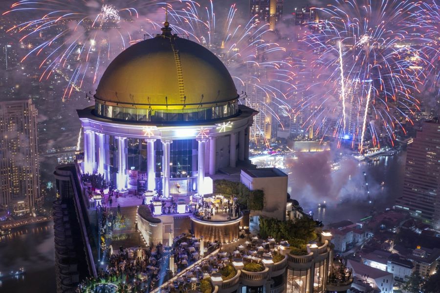 Admire the city from a rooftop