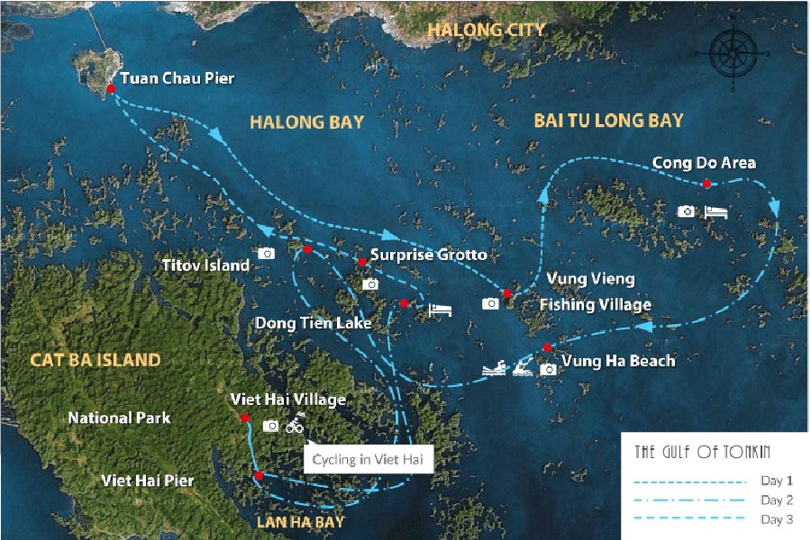 Check the cruise itinerary to ensure it covers the places and activities you're interested in, such as caves, fishing villages, or scenic viewpoints
