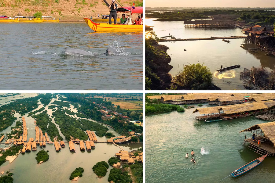 Breathtaking View Of The Mekong River in Kampi