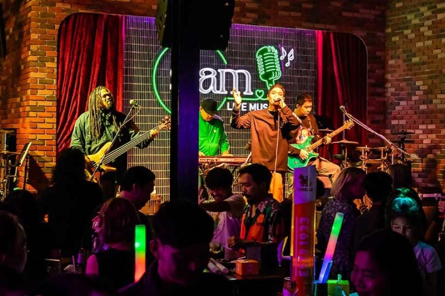 Watch a Band Perform and sip a cold beer